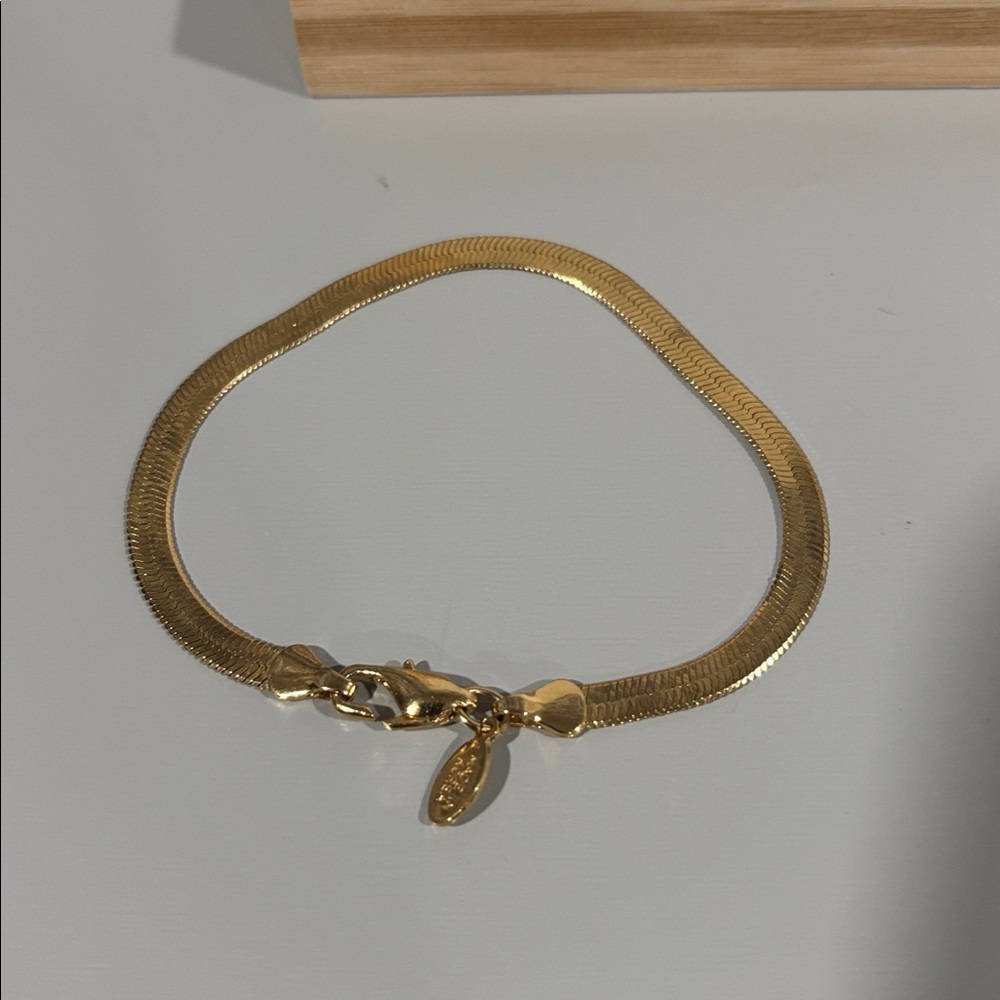 american showcase gold herringbone bracelet